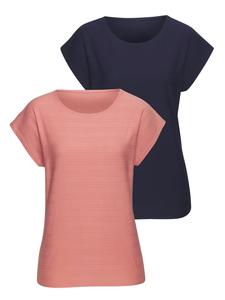 Футболка абрикосового и темно-синего цветов Vivance