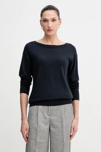 Шерстяной свитер Sisley, темно-синий