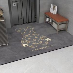 Budis Ковер 60х90 см для прихожей в китайском стиле, абсорбирующий, нескользящий