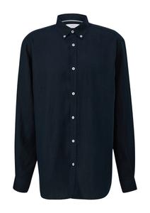 Повседневная рубашка s.Oliver Regular fit Button Up Shirt, морской синий