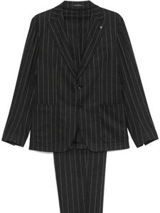 Костюм Tagliatore в тонкую полоску, серый