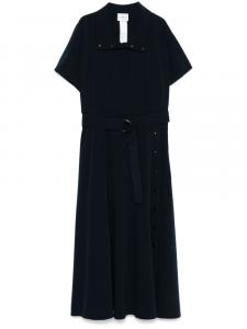 Akris Punto платье миди с короткими рукавами, синий
