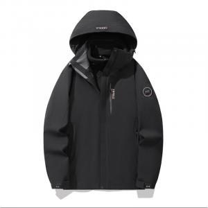 JEEP SPIRIT Теплый износостойкий водостойкий ветрозащитный ветровка Унисекс, Black (Two-Piece Set)