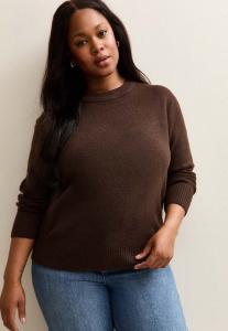 Джемпер New Look Curves CURVES CREW NECK, Dark Brown