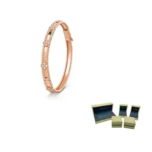 Браслеты Diamond, 18K Gold, для женщин, Rose Gold Van Cleef & Arpels, розовое золото