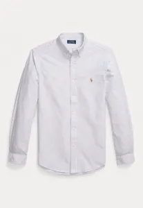Приталенная полосатая рубашка-оксфорд Polo Ralph Lauren, Thistle/White