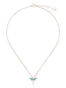 Колье Mini Dragonfly из розового золота с бриллиантами Anapsara, розовый