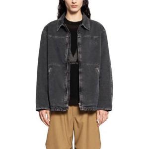 Куртка с прямым подолом и принтом в виде цифр MM6 Maison Margiela, черный