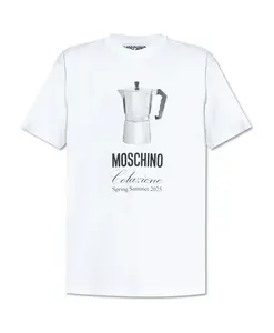 Футболка с принтом Moschino, белый