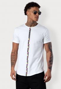 Футболка с принтом PALM STRIPE ESTEEM, белый