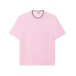 HERMES Футболка мужская розовая