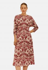 Платье Cortefiel Day dress, Multi-Coloured/Dark Red