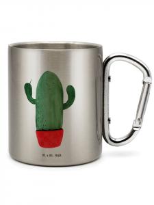 Термокружка Cactus Rage без слогана, серебристая Mr. & Mrs. Panda