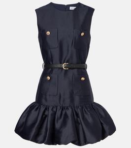 Мини-платье без рукавов Self-Portrait, синий