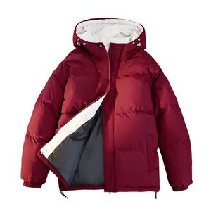 Пуховик Unisex Stand Collar утепленный стеганый WARRIOR, ancora красный (hooded)