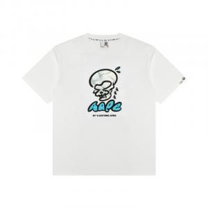 Футболка с принтом логотипа A Bathing APE Aape, белый