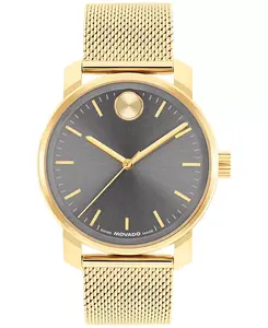 Мужские часы Bold Access Swiss Quarter Steel с золотым корпусом, 41 мм Movado, gold-tone
