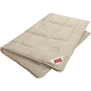 Натуральное шерстяное одеяло Camel Dream Ganzjahresdecke с обычной наполнением из верблюжьей шерсти, 1 шт. мягкая нежная верблюжья шерсть действует как натуральный кондиционер Hefel, Champagner