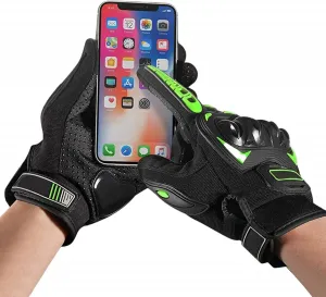 Мотоциклетные перчатки - кожаные перчатки для байкеров, мотоциклетные перчатки, жесткие перчатки для квадроциклов с сенсорным экраном по всей поверхности пальцев аксессуары для мотоциклов, защитная экипировка для мотоспорта для мужчин и, m