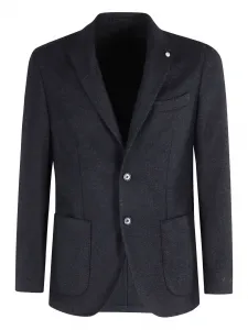 Шерстяной блейзер l.b.m., синий