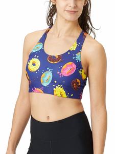 Женский спортивный бра Performance в пончиках BOA, Donuts