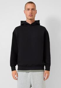 Худи QS IM LOOSE FIT MIT LOGO-STICKEREI, Schwarz/Black