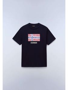 Футболка "S-Drapeau Ss" синего цвета Napapijri