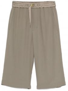 Креповые шорты AMI Paris, серый