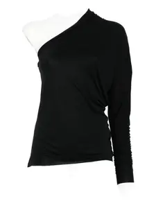 Блузка на одно плечо Rick Owens Lilies, черный