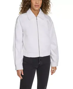 Женская джинсовая косуха-бомбер на молнии в стиле вестерн Levi's, белый