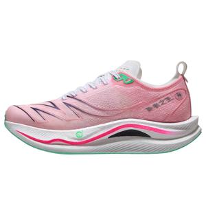 CAMEL Амортизирующие упругие износостойкие легкие дышащие нескользящие низкие кроссовки для бега мужские Passion Pink/Cooling Green, цвет Passion Pink/Cooling Green