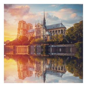 Картина на холсте A.S. Création Paris Notre Dame цвет beige/gelb