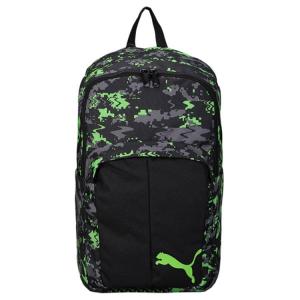 PUMA Рюкзак Fabric Backpack мужской черный и зеленый