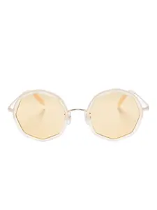 Солнцезащитные очки в круглой оправе Megane and Me, нейтральный