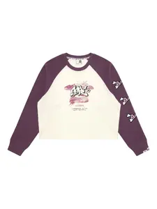 Футболка с рукавами реглан и принтом Aape By A Bathing Ape, белый