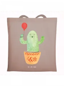 Сумка для переноски Mr & Mrs Panda Kaktus Luftballon ohne Spruch, пастельно-коричневый