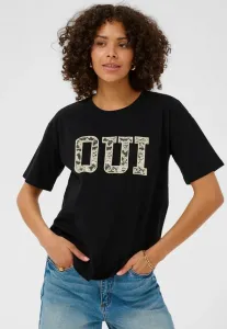 Футболка с принтом karosie Kaffe, Black Deep