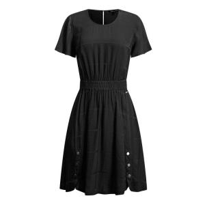 Платье с короткими рукавами AE для женщин ARMANI EXCHANGE, черный