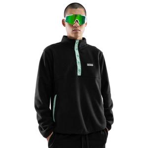 SIROKO Мужской зимний спортивный свитер из толстого флиса для Stowe Black