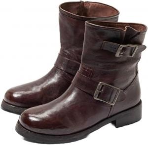 Женские модные ботильоны Sam Edelman Lulah черные из кожи с пряжкой и округлым носком