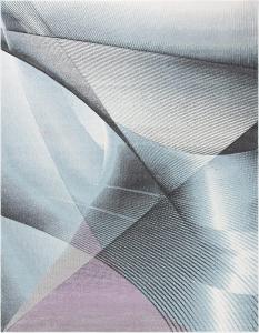 Ковер SAFAVIEH, 275 x 366 см, Hollywood Collection - Grey & Light Blue, дизайн в стиле Mid-Century Modern, без линьки и простой в уходе, идеален для помещений с высокой проходимостью в гостиной, спальне (HLW715F)