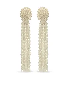 Серьги-клипсы с бусинами Oscar De La Renta, желтый