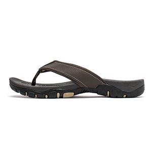 HOBIBEAR Устойчивые к истиранию нескользящие быстросохнущие шлепанцы мужские Dark Brown, цвет Dark Brown