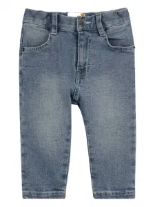 Джинсы с вышитым логотипом Timberland Kids, синий