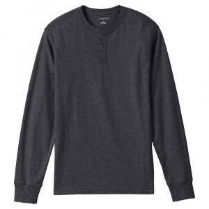 Мужские Lands' End Super-T Henley, цвет Dark Charcoal Heather
