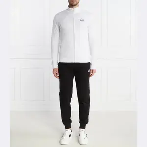 Спортивный костюм приталенного кроя Ea7, белый