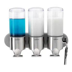 Дозатор для мыла Beauty Simplehuman с тройными стенками, сталь