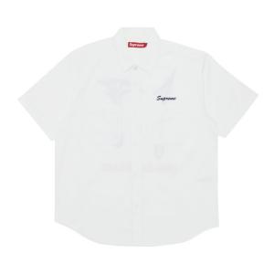 Рубашка Supreme AOI Eyes Short-Sleeve Work Shirt, белый