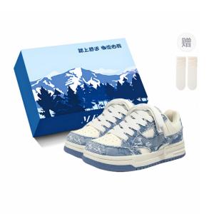 Fawn Miri Скользостойкие износостойкие женские скейтерские кеды низкие экрю-голубой с носками, цвет Sky Blue-Comes with Socks