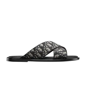 Сандалии Dior Alias Sandal Dior Oblique - Beige Black, коричневый